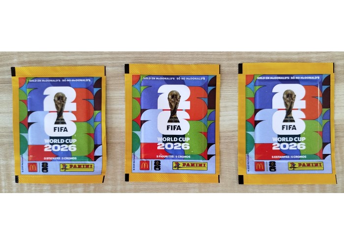 Panini World Cup 2026 McDonald's BRA/ARG Promo Pack Set